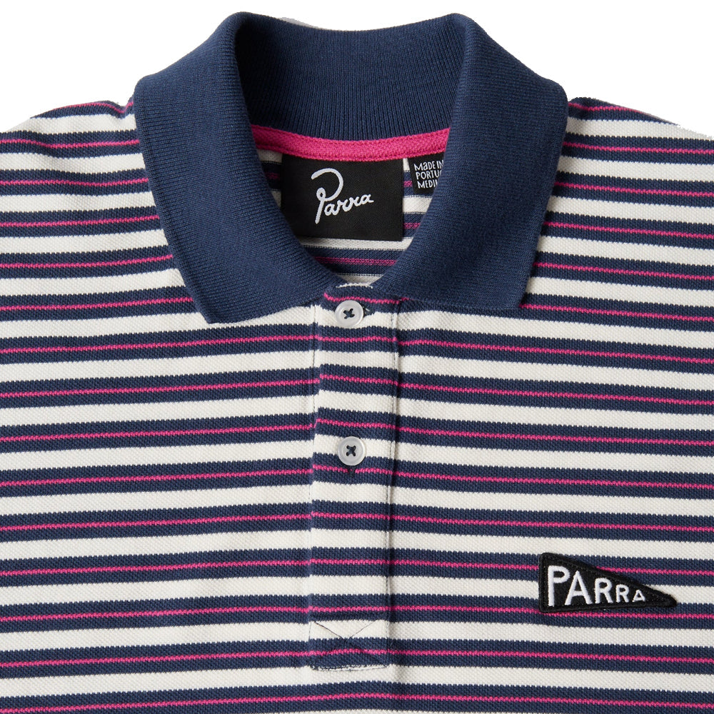 by Parra Flag Stripper Polo Shirt