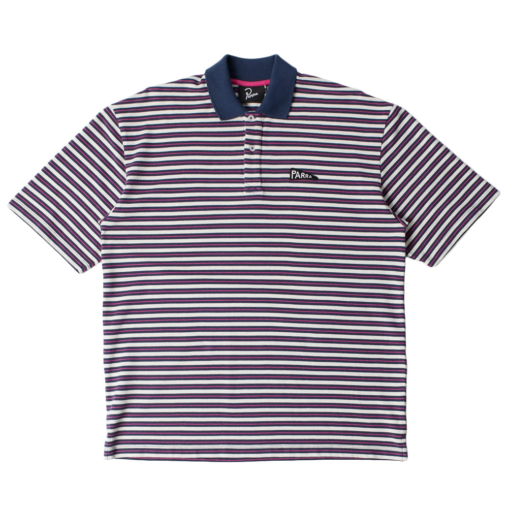 by Parra Flag Stripper Polo Shirt