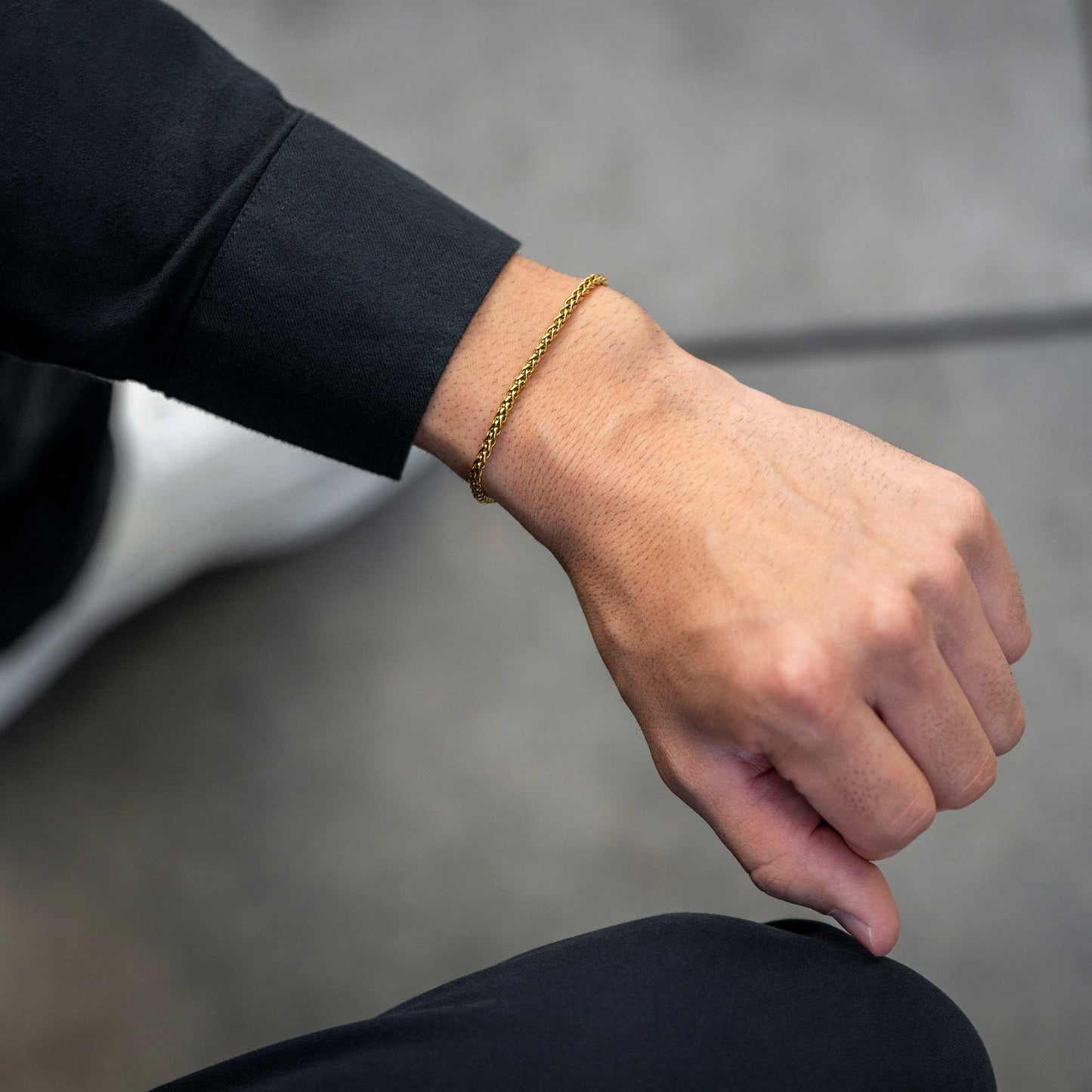 Wheat Chain Bracelet, 3MM - 14K Gold
