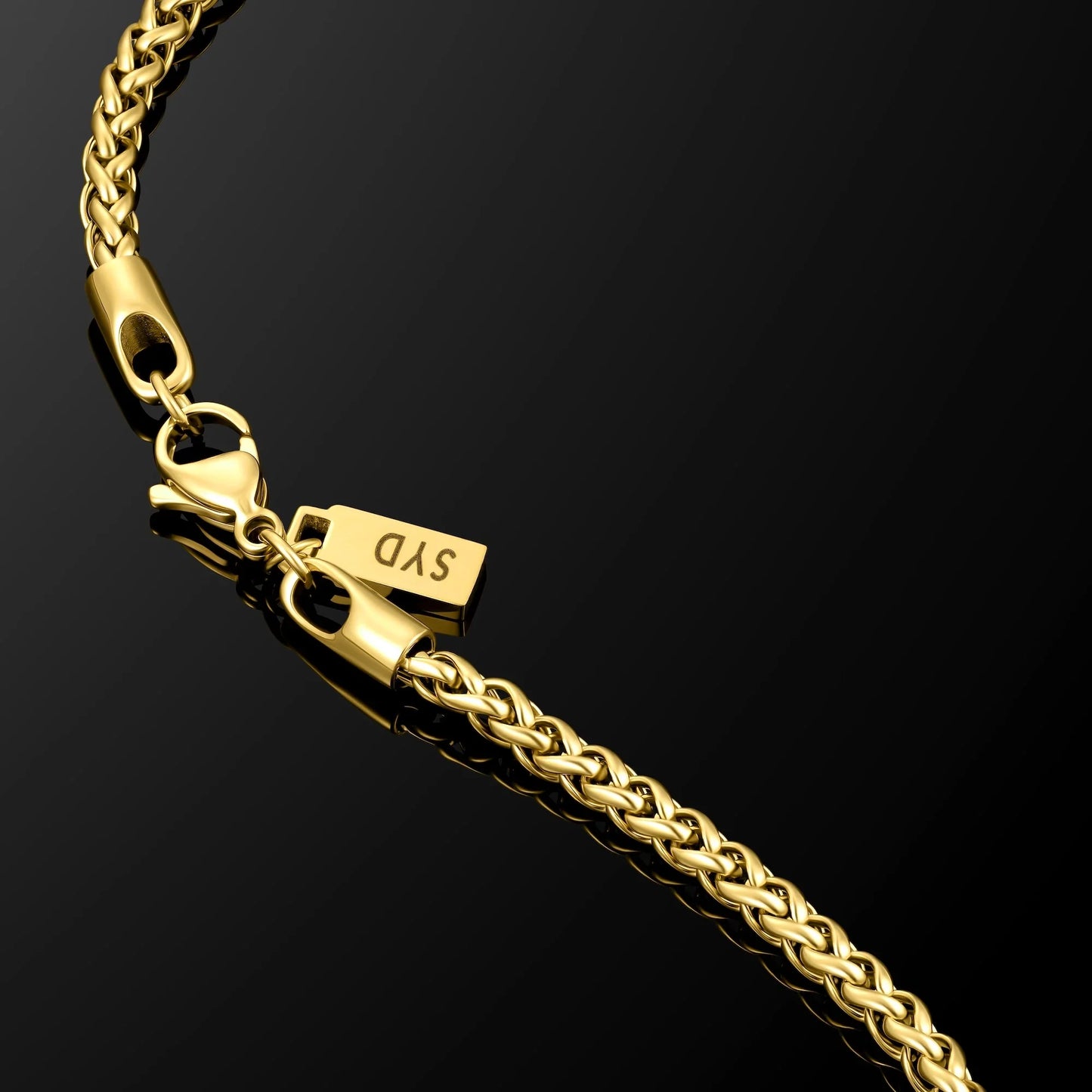 Wheat Chain Bracelet, 3MM - 14K Gold