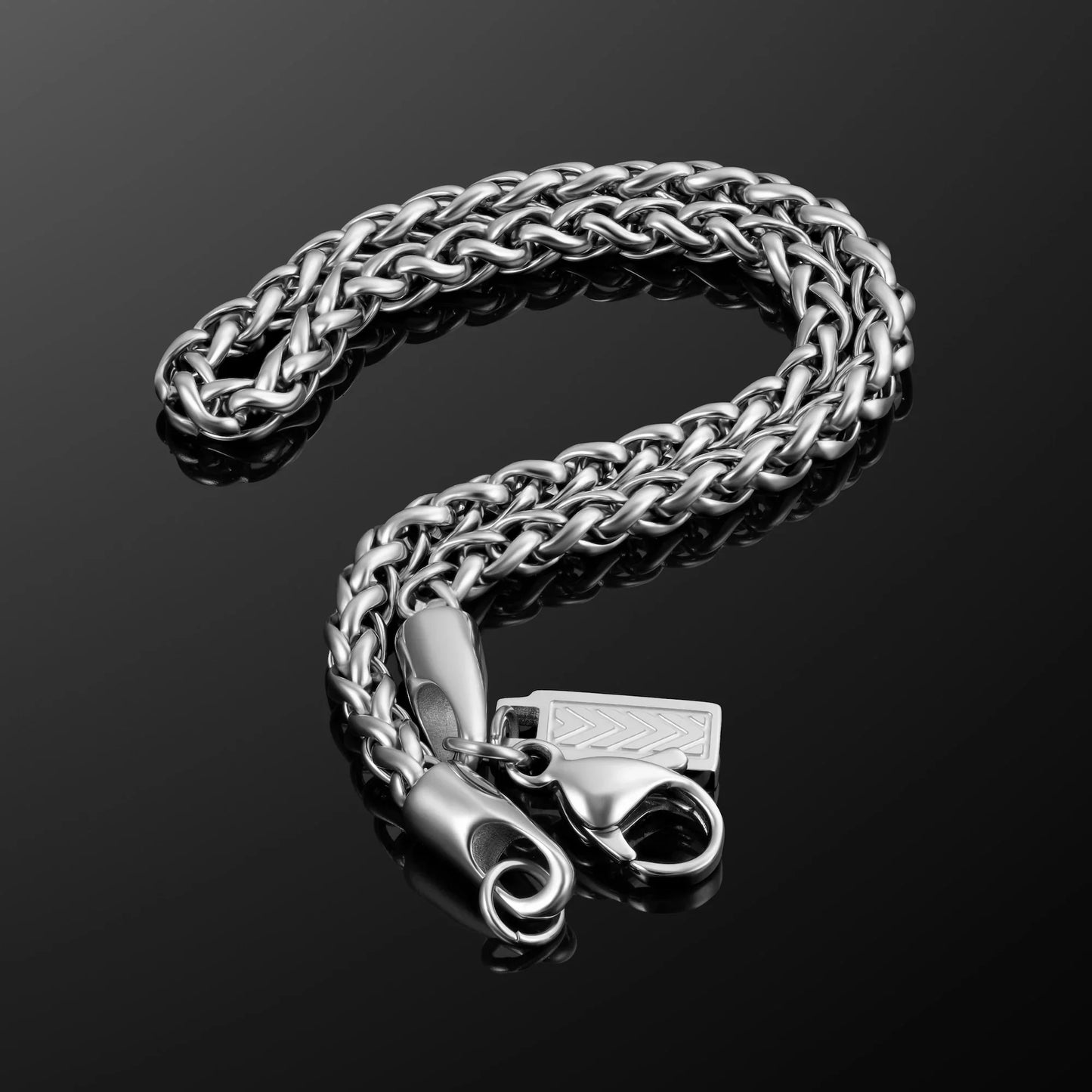 Wheat Chain Bracelet, 3MM - Silver
