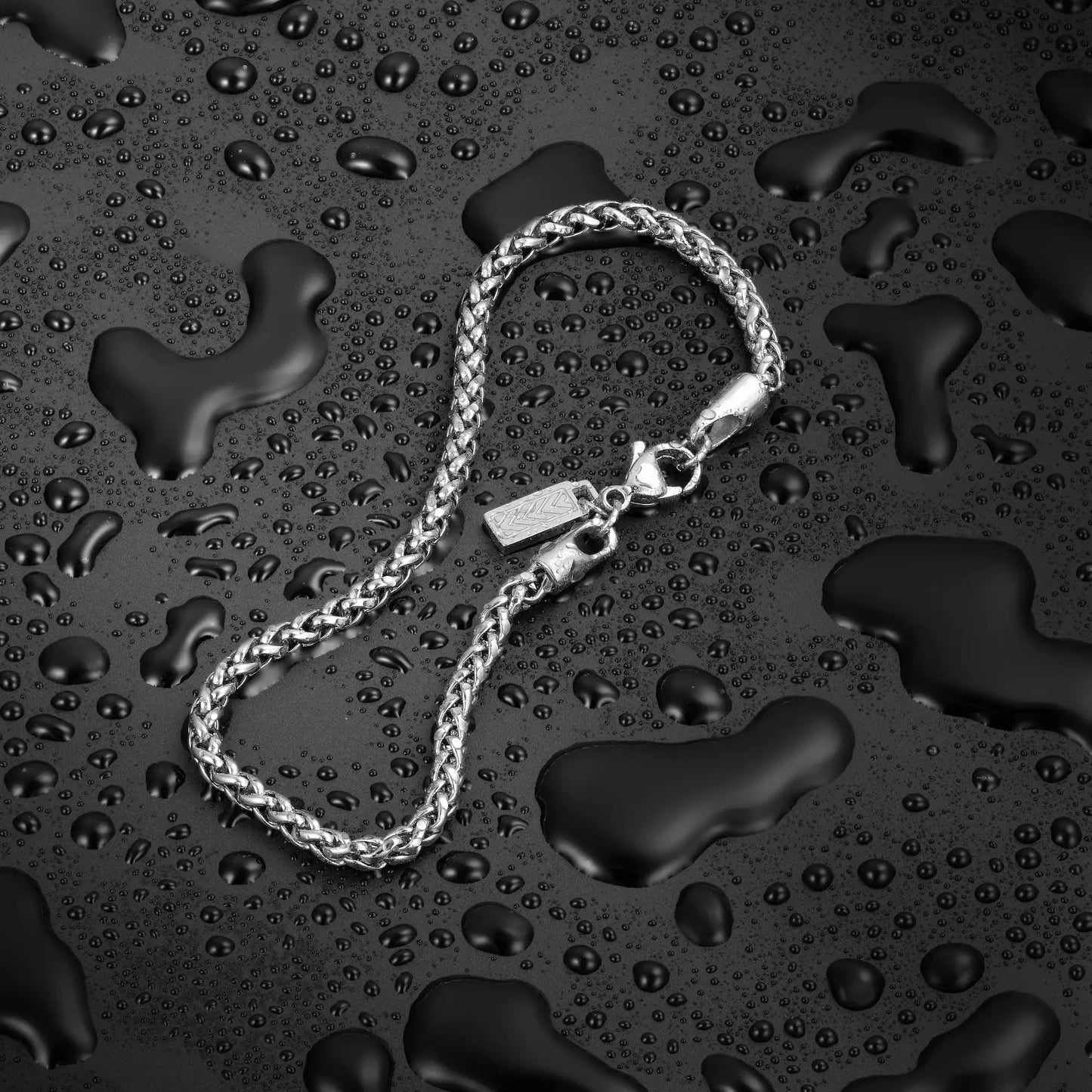 Wheat Chain Bracelet, 3MM - Silver