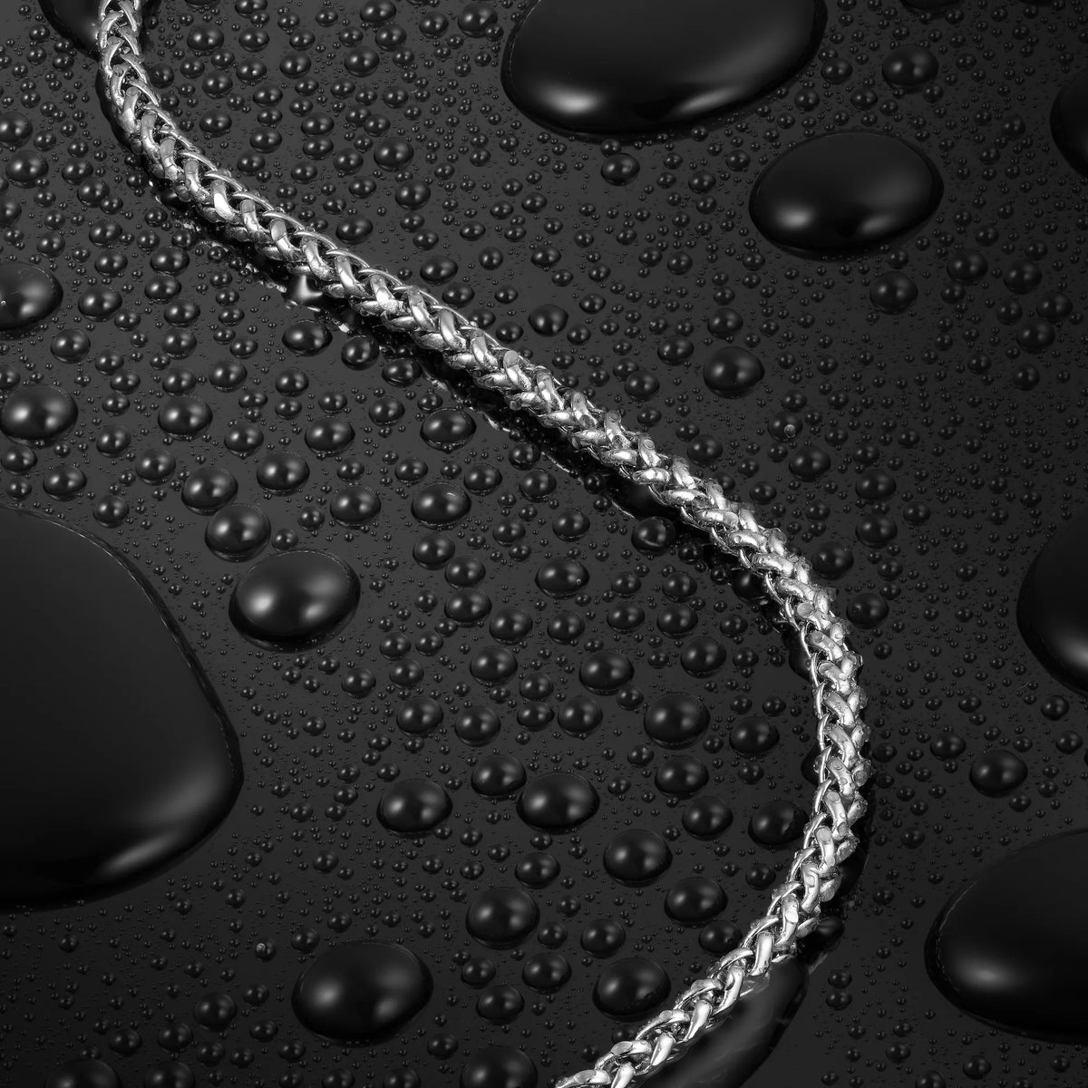 Wheat Chain Necklace, 3MM - Silver