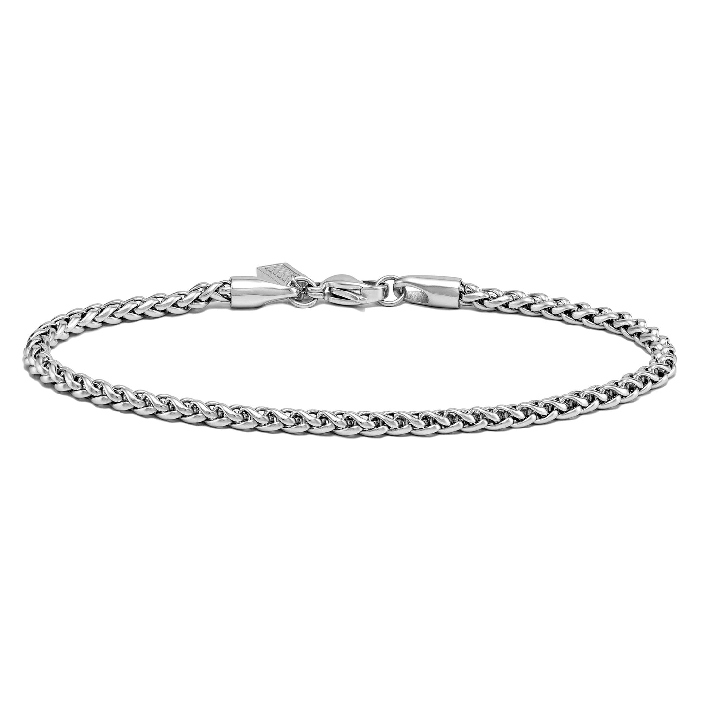 Wheat Chain Bracelet, 3MM - Silver