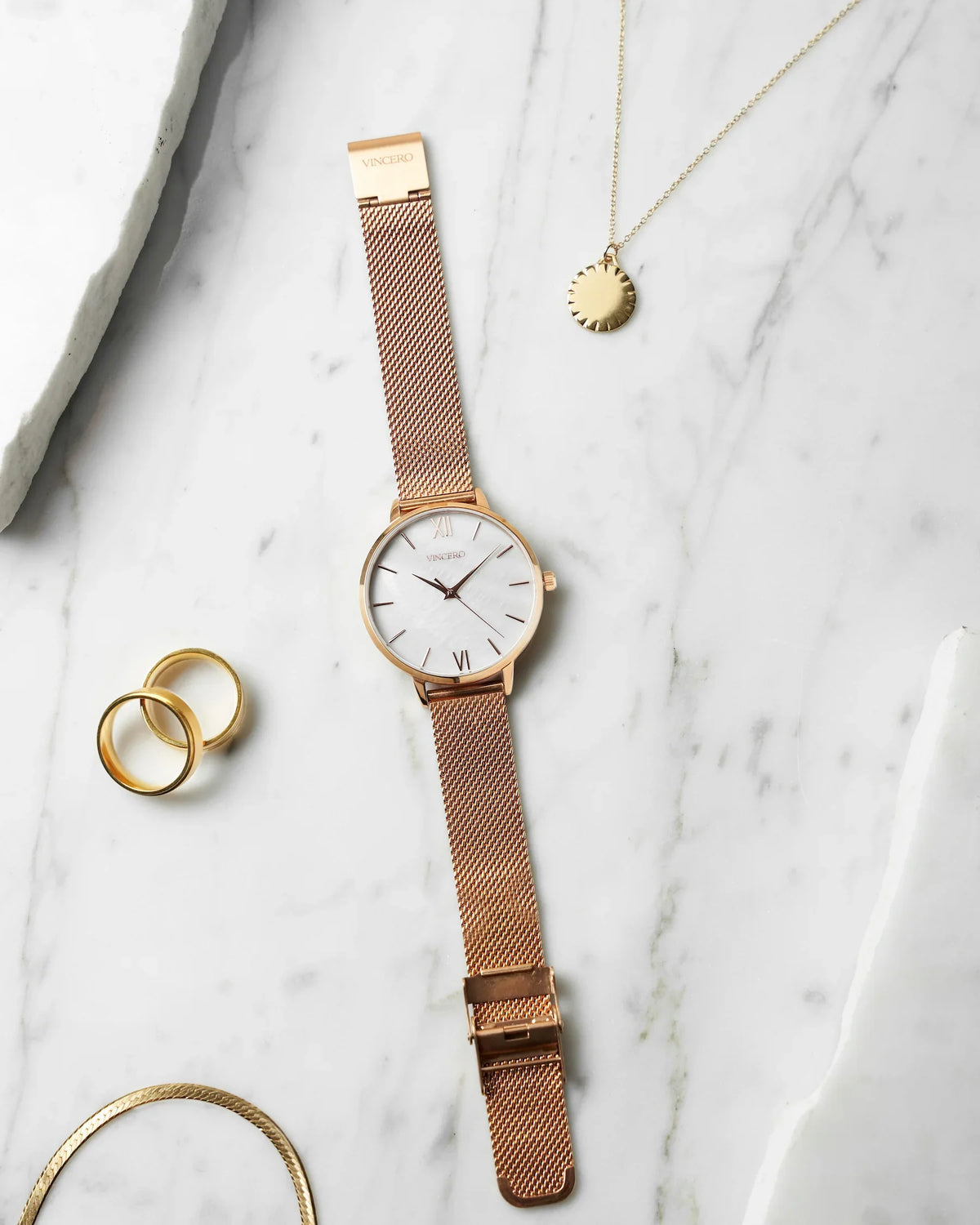 Eros Mesh Petite - Rose + White Pearl