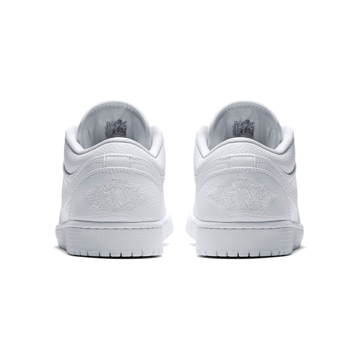 Air Jordan 1 Low 'Triple White' — UK 3 | EU 35.5 | US 3.5 — Top View