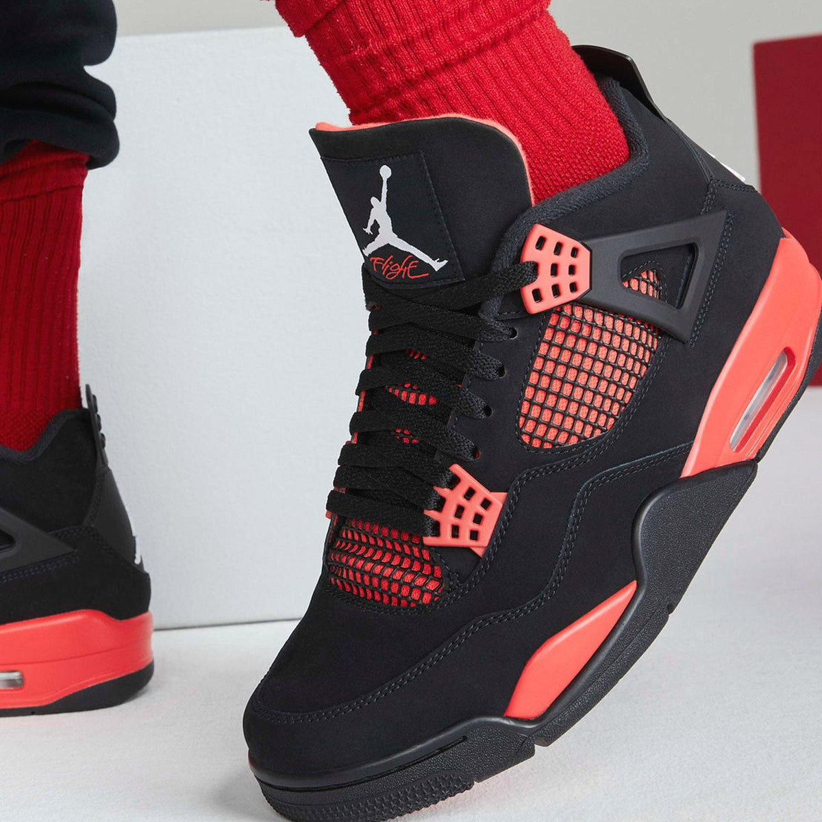 Air Jordan 4 Retro 'Red Thunder' — UK 3 | EU 35.5 | US 3.5 — Alternate View 7