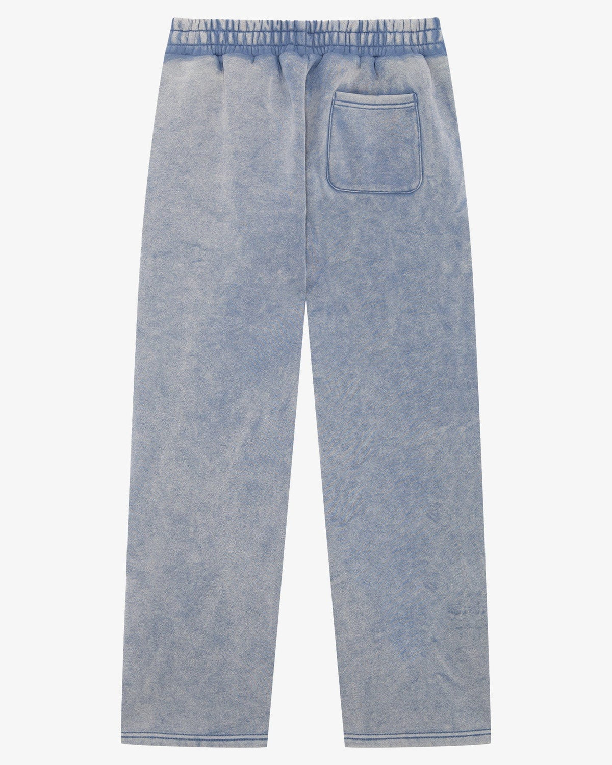 Magiri Embroidered Acid Wash Joggers 'Washed Blue' — Washed Blue — Size S — Side View