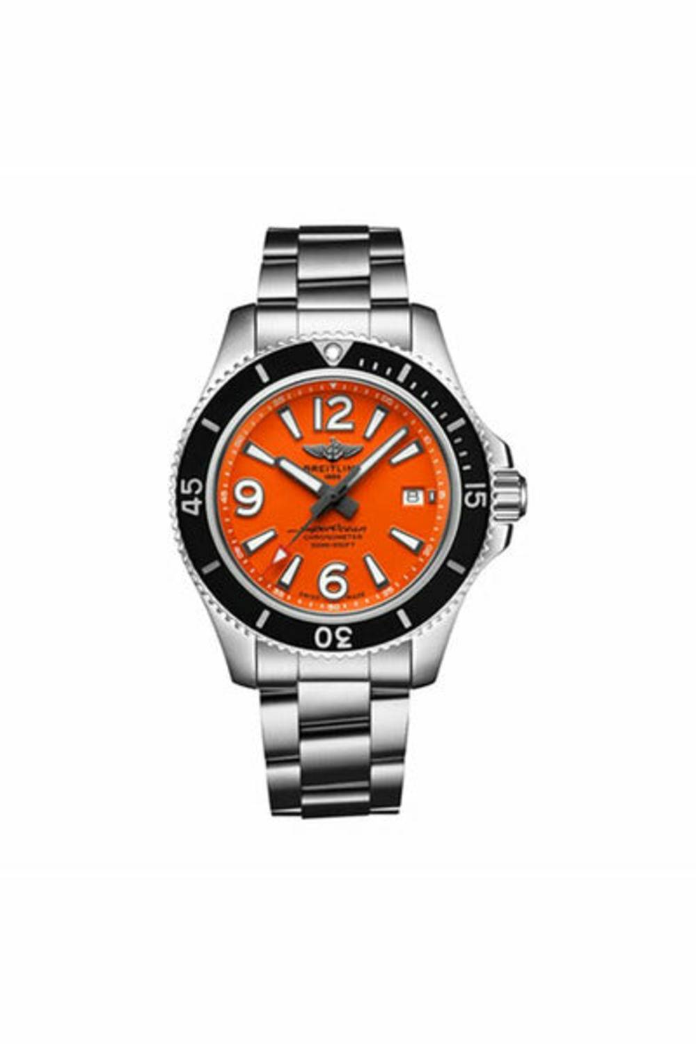 Breitling Superocean 42 Automatic Orange Dial Stainless Steel A17366D7101A1