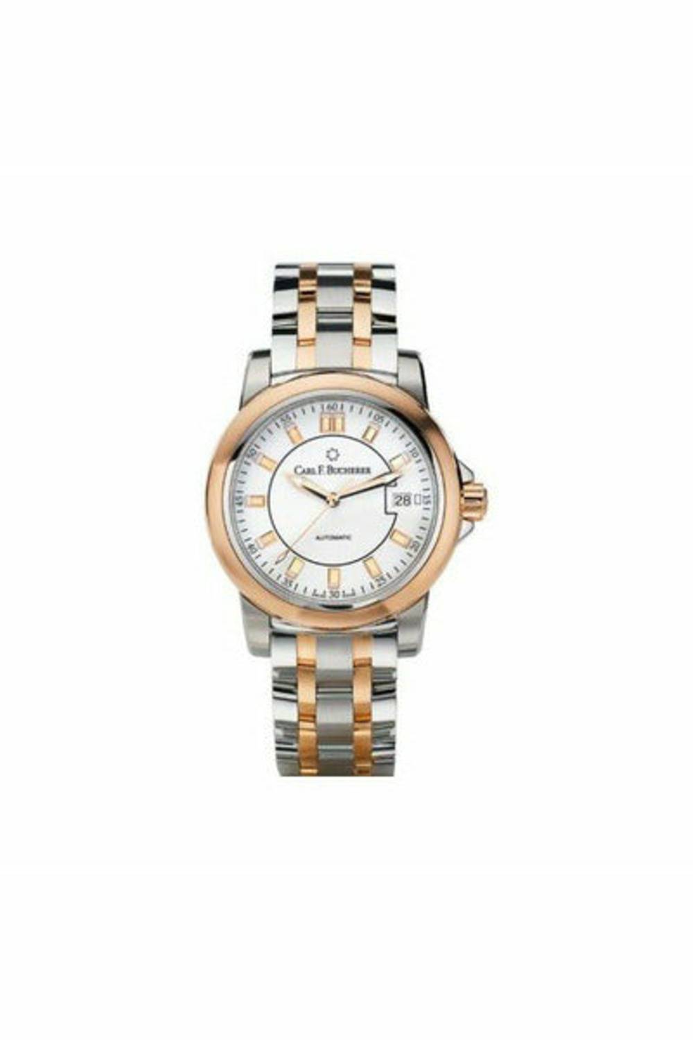 carl f. bucherer patravi autodate twotone 38mm stainless steel/18kt rose gold unisex watch