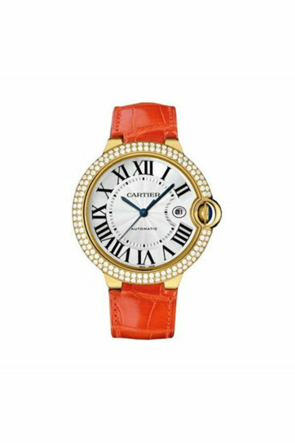 cartier ballon bleu 18kt yellow gold 42.1mm men's watch