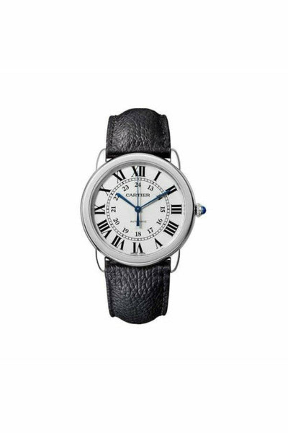 cartier rondo solo de cartier stainless steel 36mm men's watch