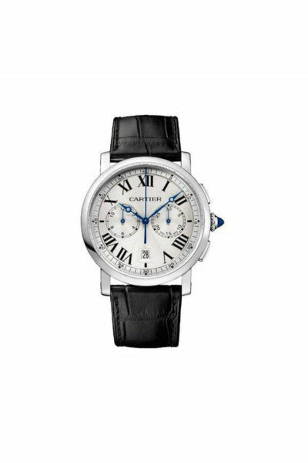 cartier rotonde de cartier chronograph stainless steel 40mm men's watch