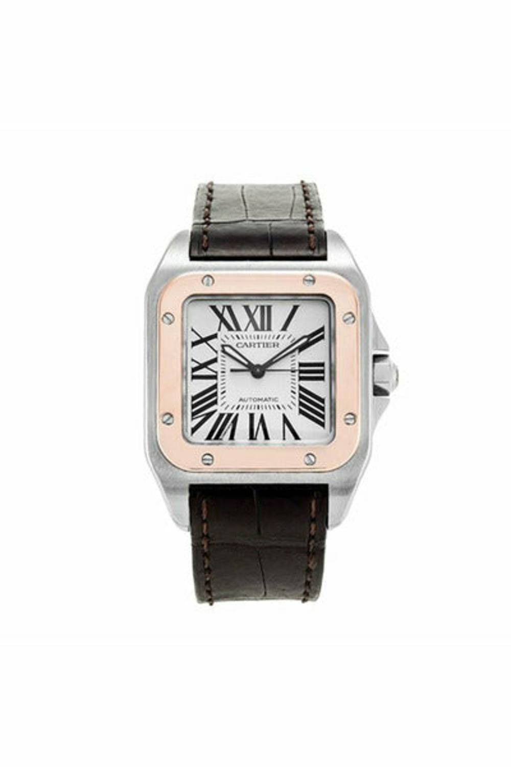 cartier santos 100 medium midsize watch ref. w20107x7