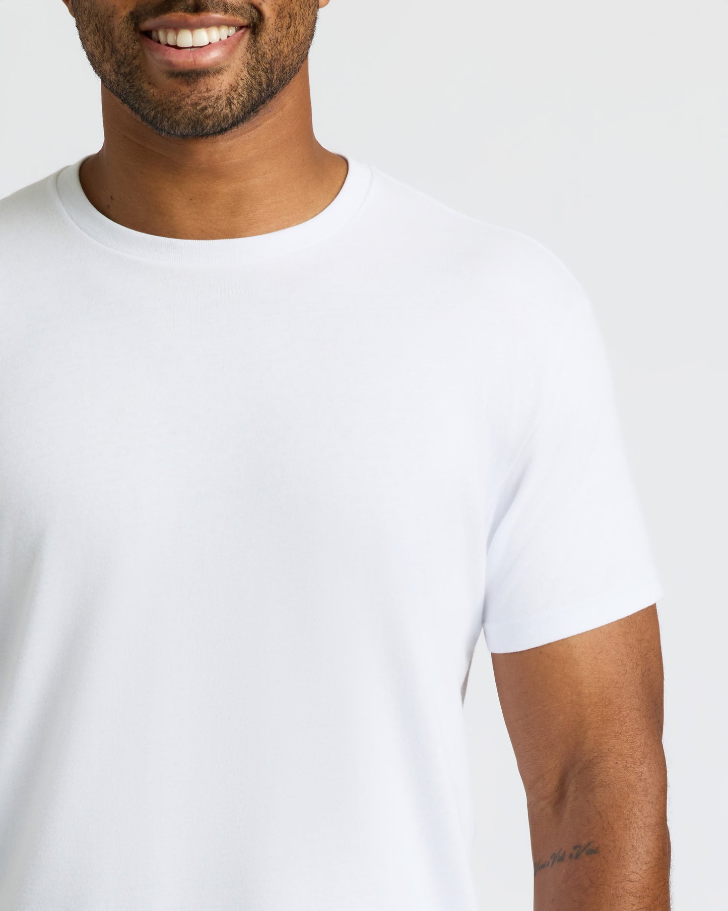 White Curved Hem Classic Crew Neck 3-Pack