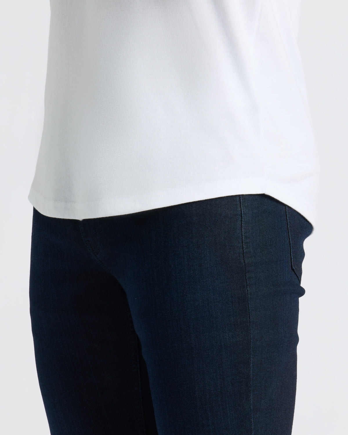 White Curved Hem Classic Crew Neck 3-Pack