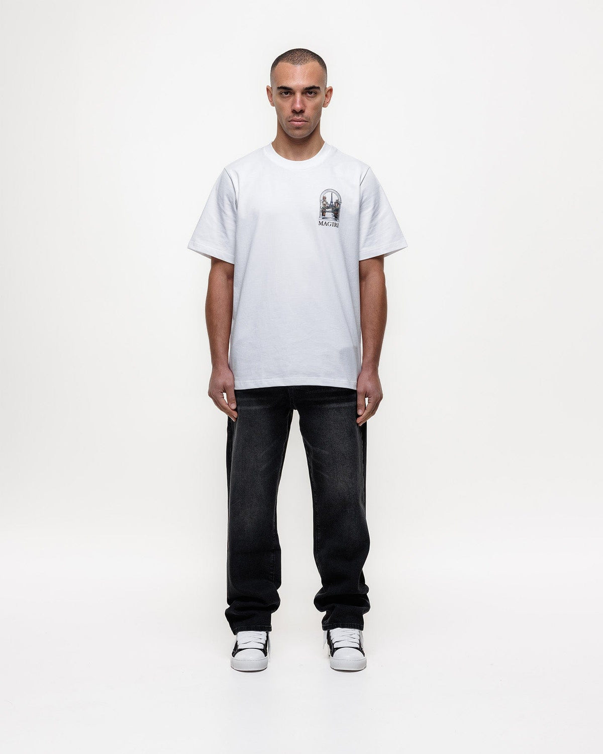 Magiri Core Straight Jeans 'Black' — Black — Size 28 — Back View