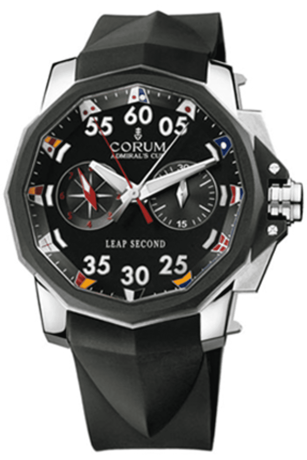 corum admirals cup leap second 48mm titanium automatic men's watch ref: 895.931.06/v791 an92