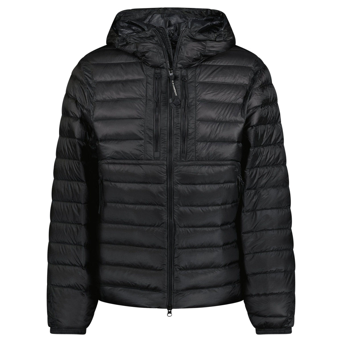 CP Company D.D. Padded Goggle Down Jacket Black — M — Back View