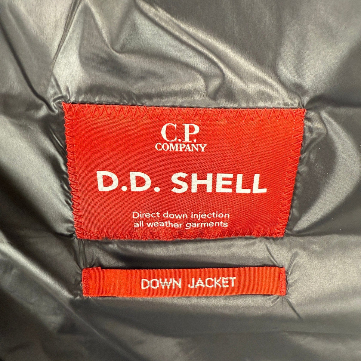 CP Company D.D. Padded Goggle Down Jacket Black — M — Detail View