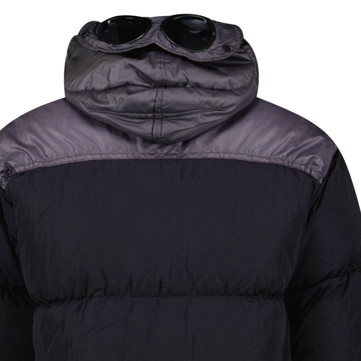 CP Company Eco Chrome R Mixed Goggle Down Jacket Nightshade — M — Back View