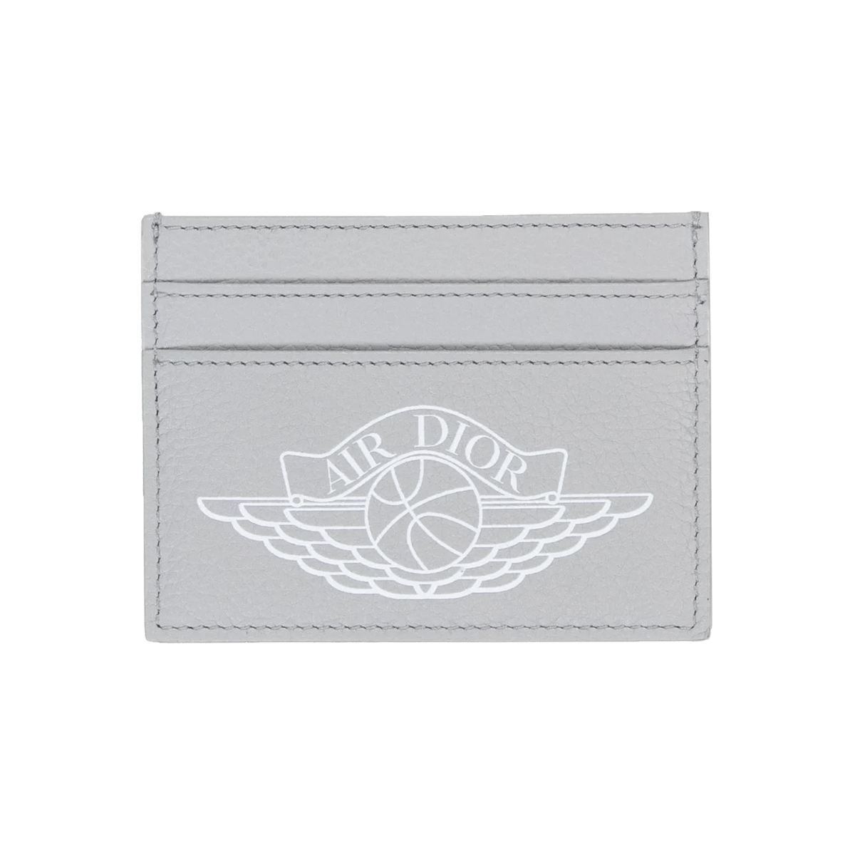 Dior x Jordan Wings Card Holder (4 Card Slot) Grey — Front View