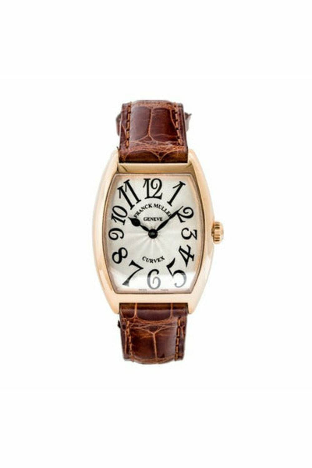 franck muller cintree curvex solid rose gold 28mm ladies watch ref. 7502 qz