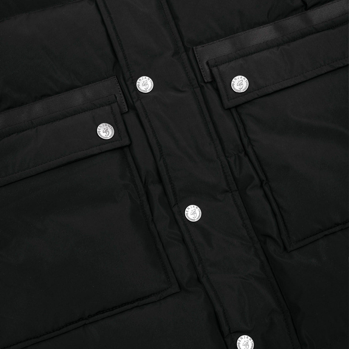 Benjart Fur Parka 'Black' — XXS — Lifestyle View
