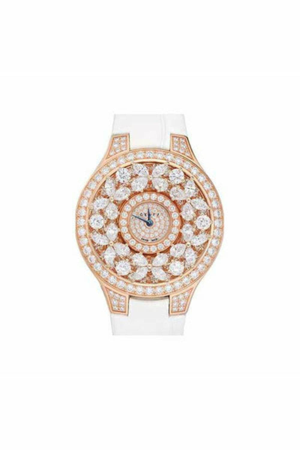 graff classic butterfly 32mm 18kt rose gold ladies watch