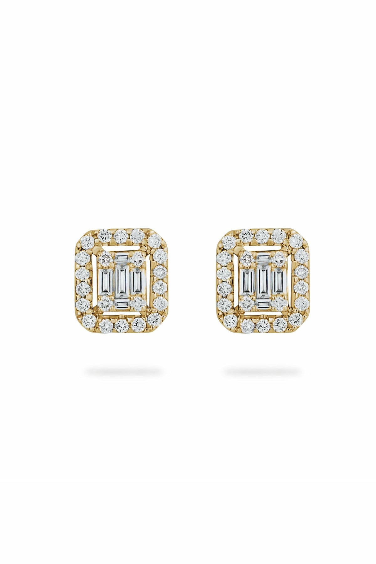 illusion diamond stud with halo
