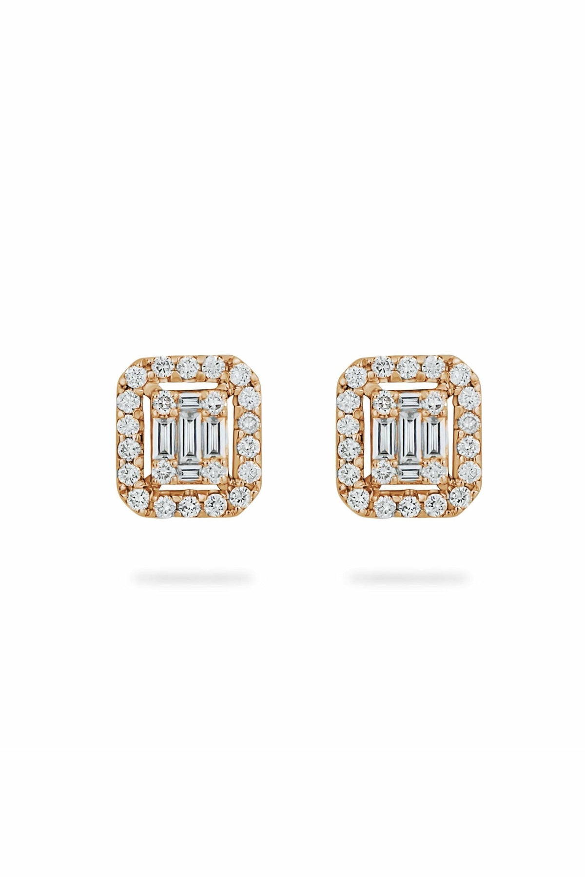 illusion diamond stud with halo