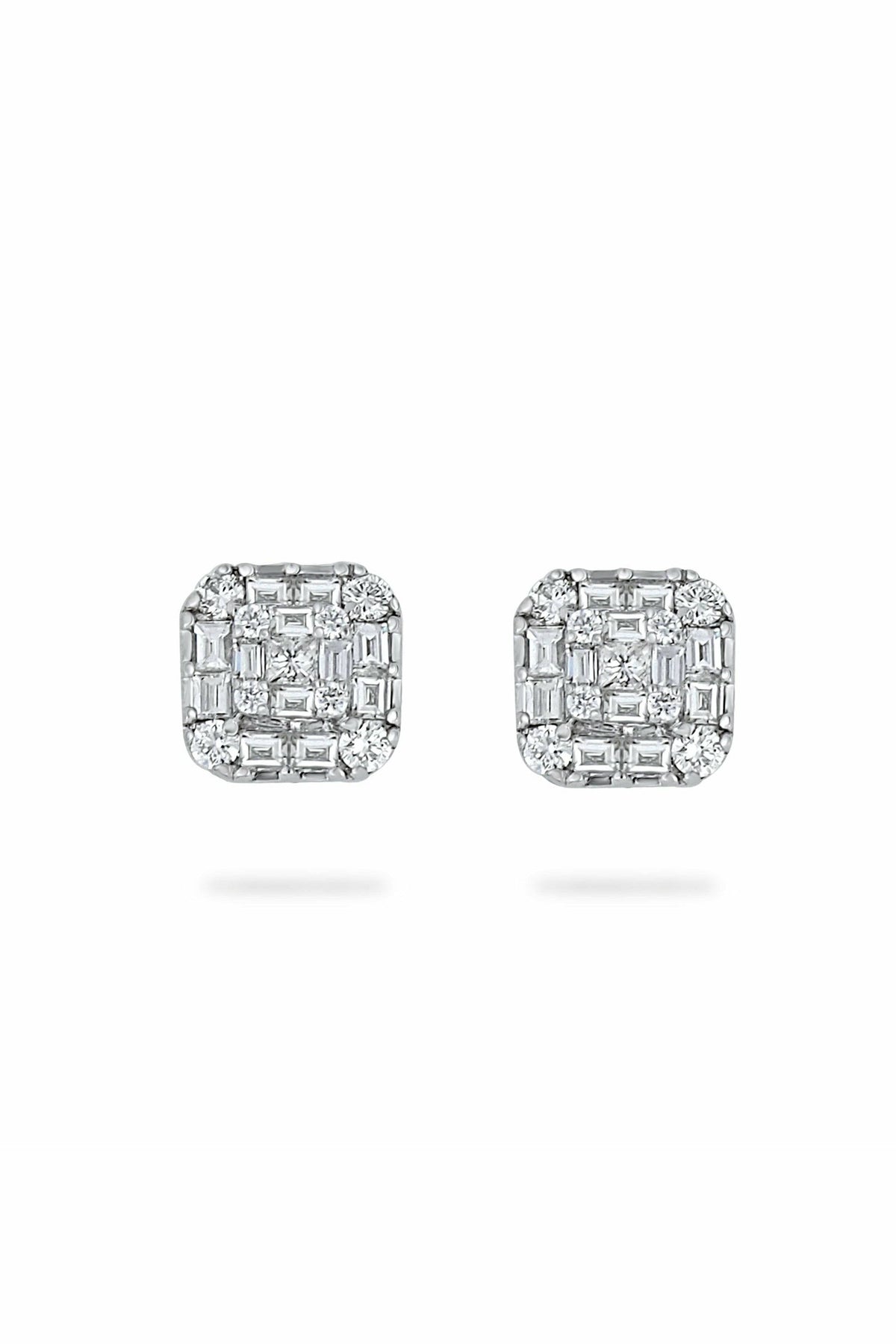 illusion diamond studs