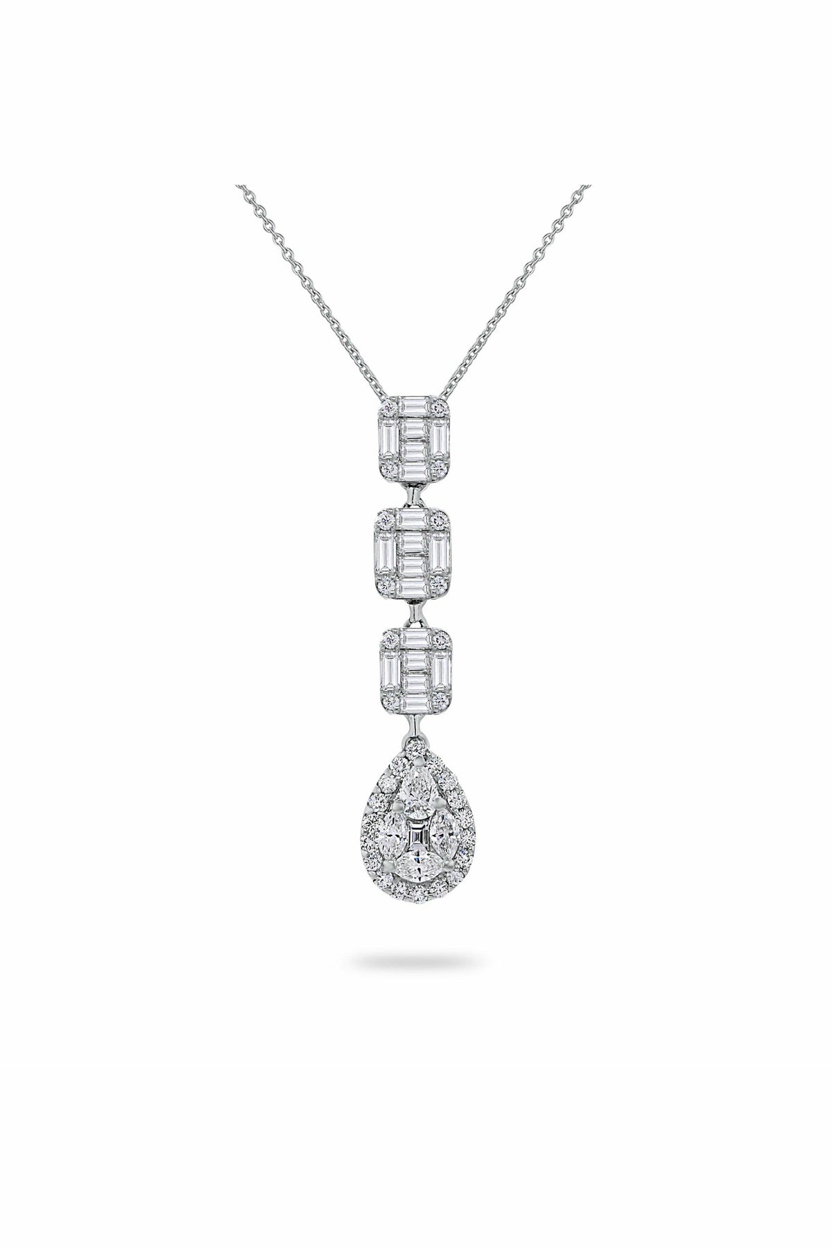 illusion square pear drop