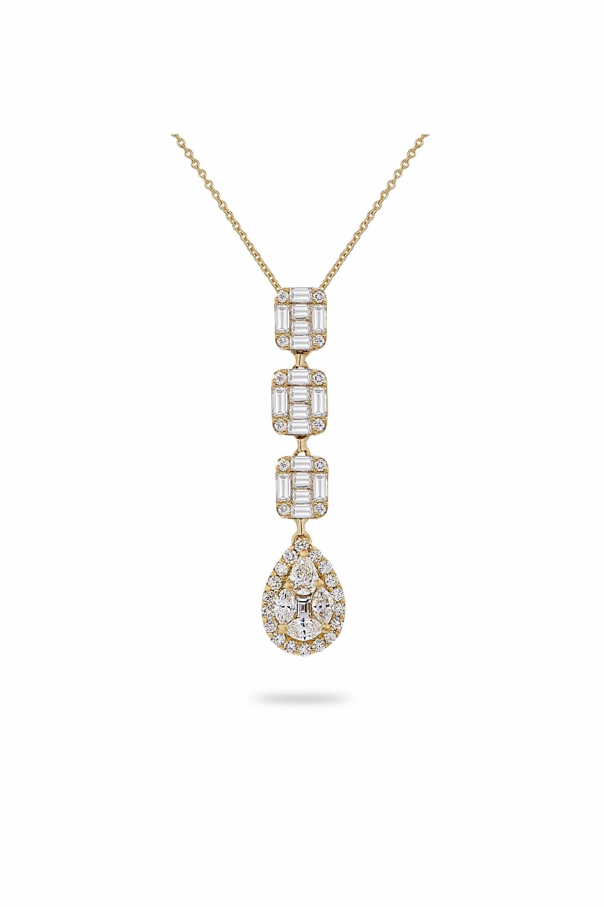 illusion square pear drop