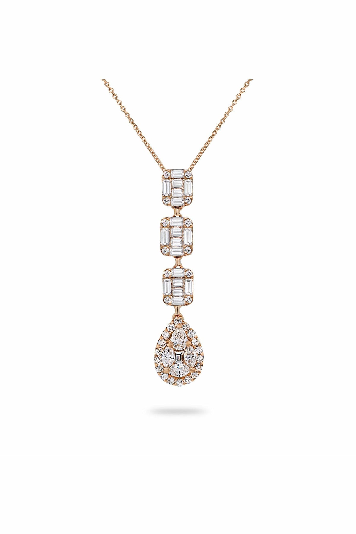 illusion square pear drop