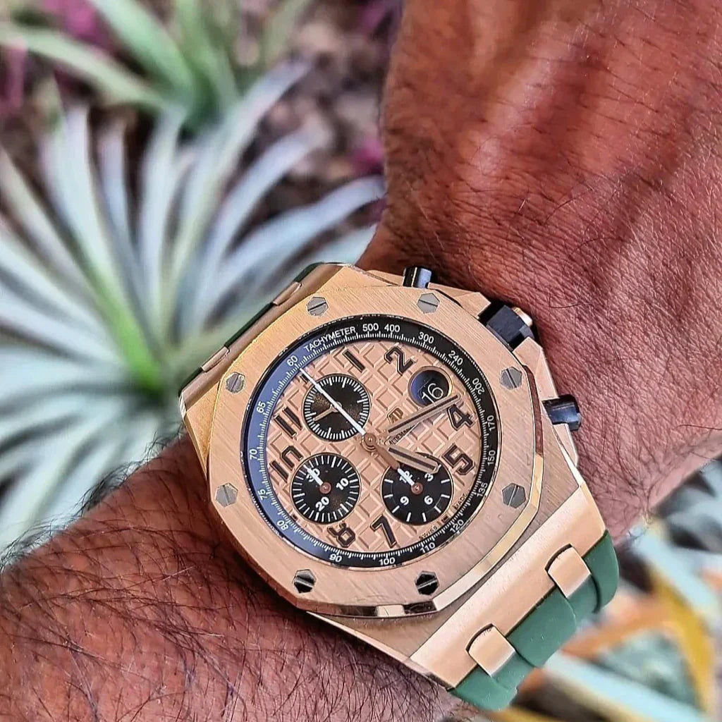 Tempomat Green Rubber Strap for AP 42mm