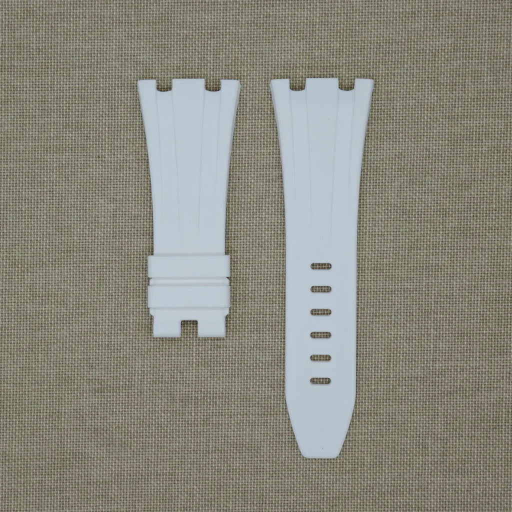 Tempomat White Rubber Strap for AP 42mm