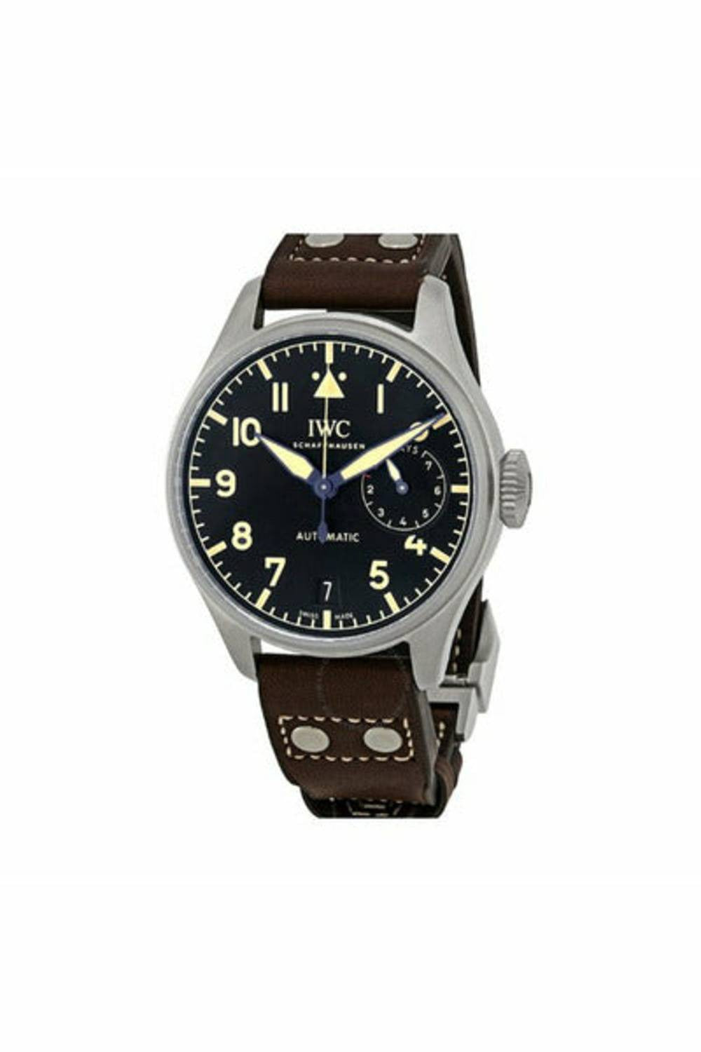 iwc big pilots automatic black dial men's watch