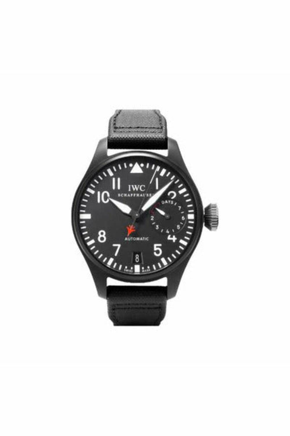 iwc big pilots top gun ceramic 48mm men's watch
