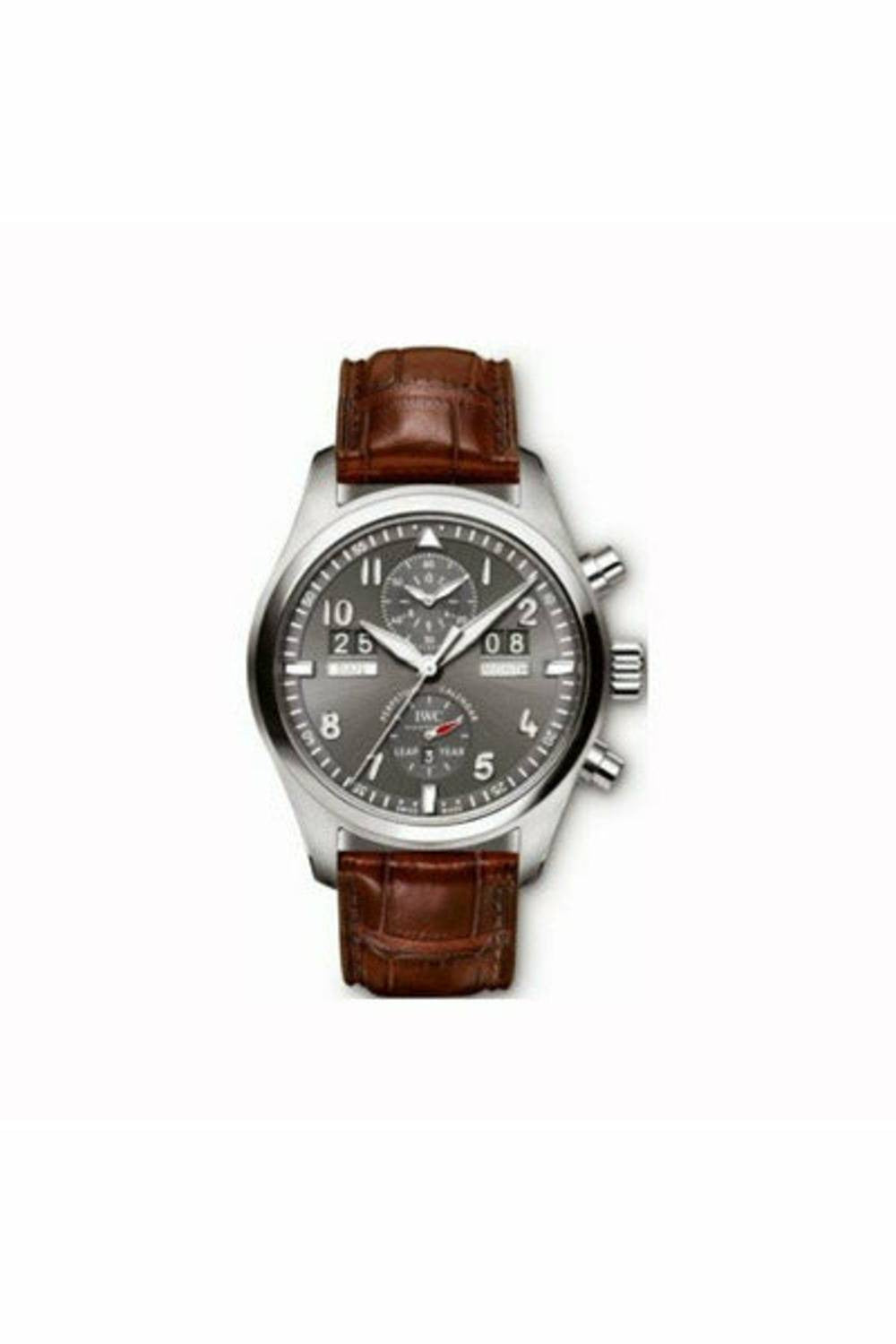 iwc pilot stainless steel 46mm men's watch