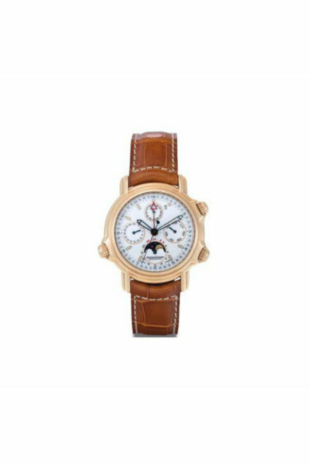 jaeger lecoultre perpetual calendar 41mm 18k rose gold men's watch
