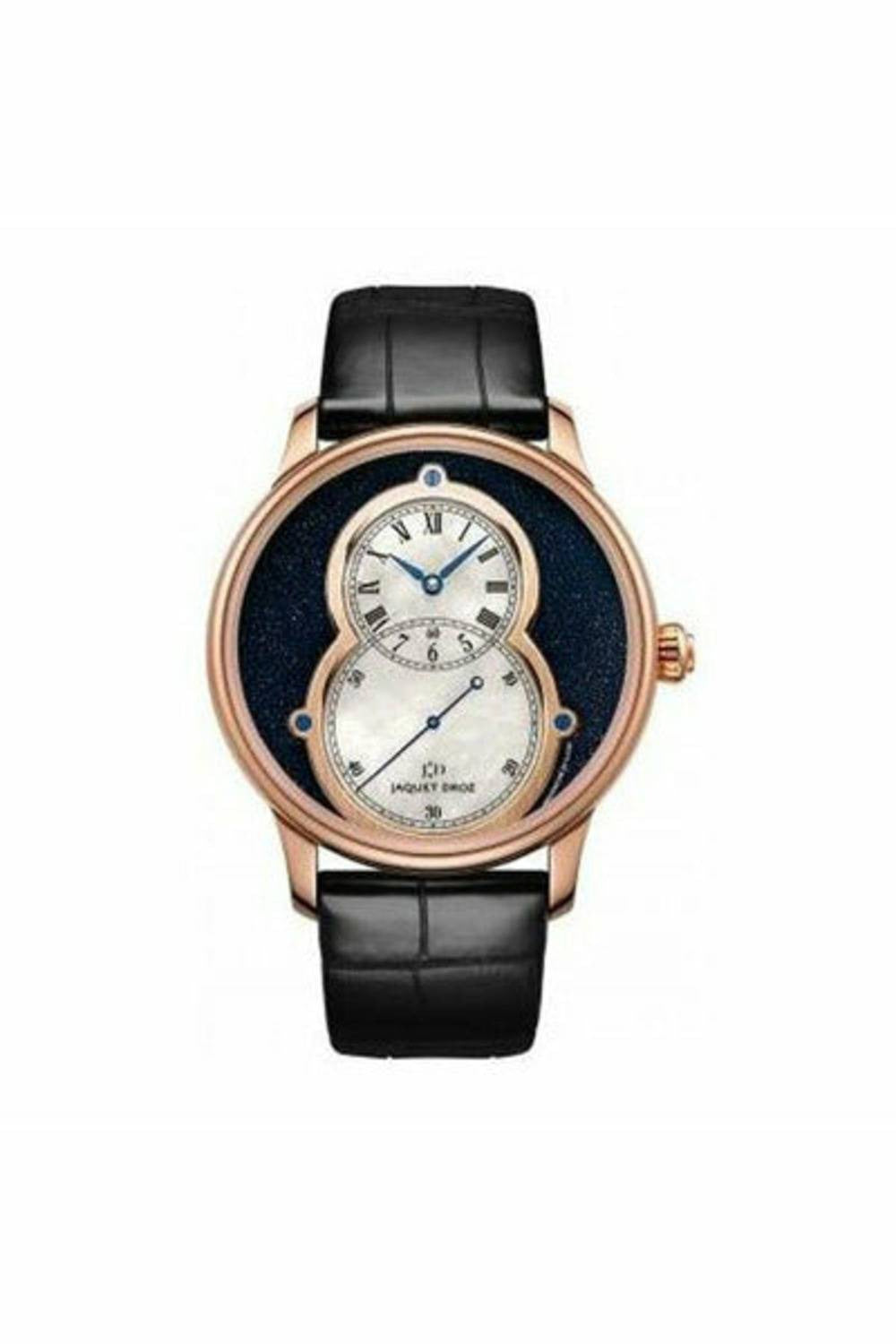 jaquet droz grande seconde circled 43mm 18kt rose gold men's watch