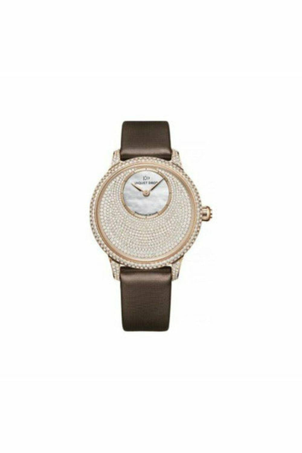jaquet droz petite heure 18kt red gold 35mm ladies watch
