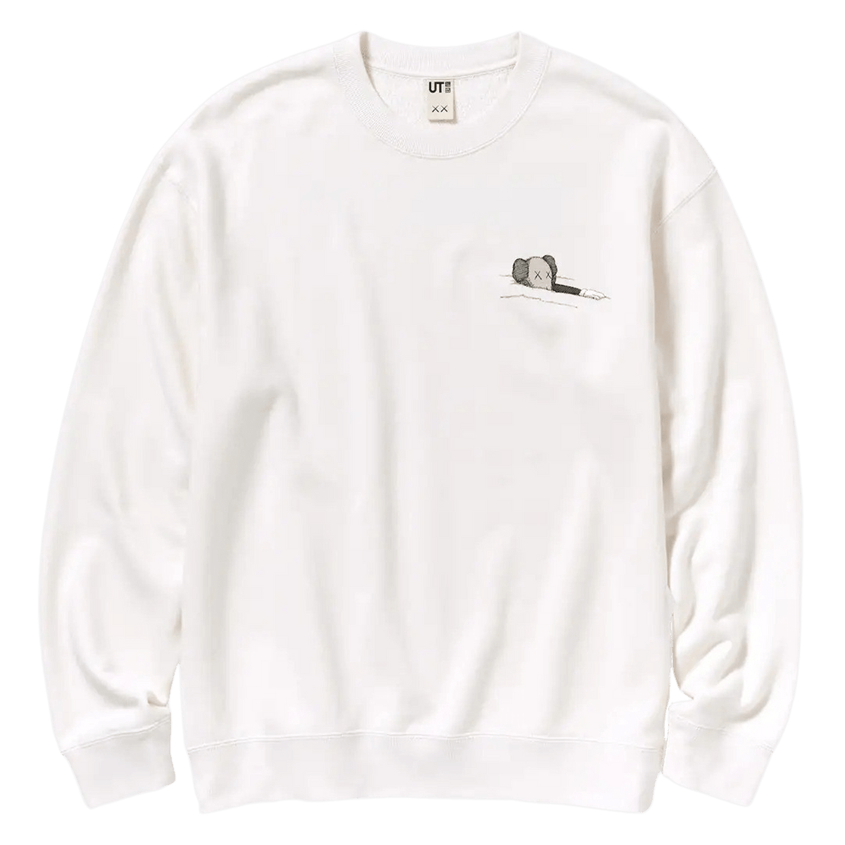 KAWS x UNIQLO UT Graphic Sweatshirt 'White' — XXS — Front View