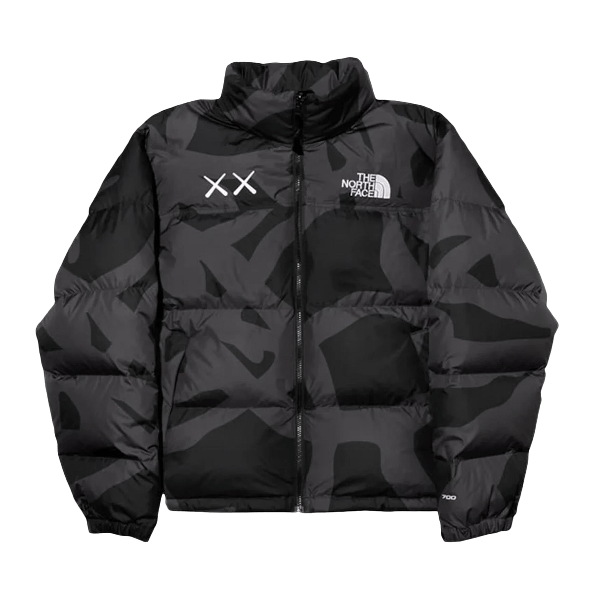 The North Face x KAWS Retro 1996 Nuptse Jacket 'Black' — XXS — Front View