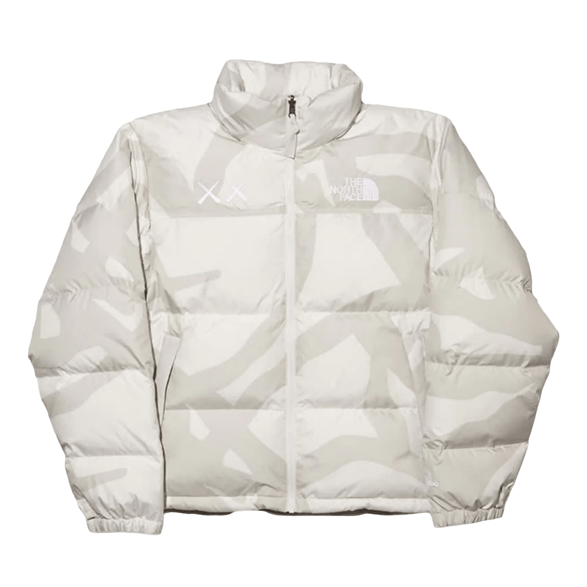 The North Face x KAWS Retro 1996 Nuptse Jacket 'Moonlight Ivory' — XXS — Front View