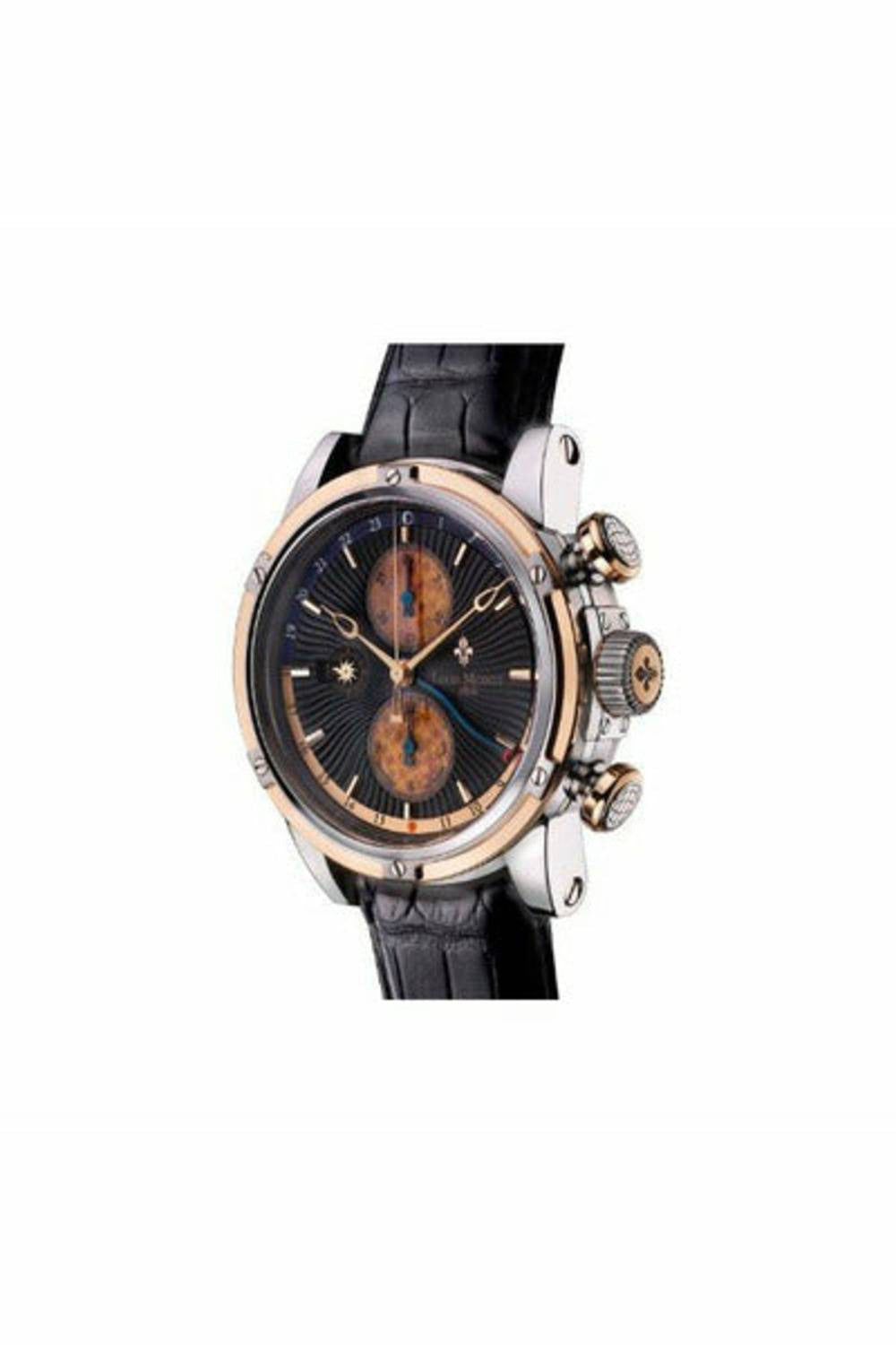 louis moinet geograph 46mm stainless steel limited edition 120 pieces men's watch