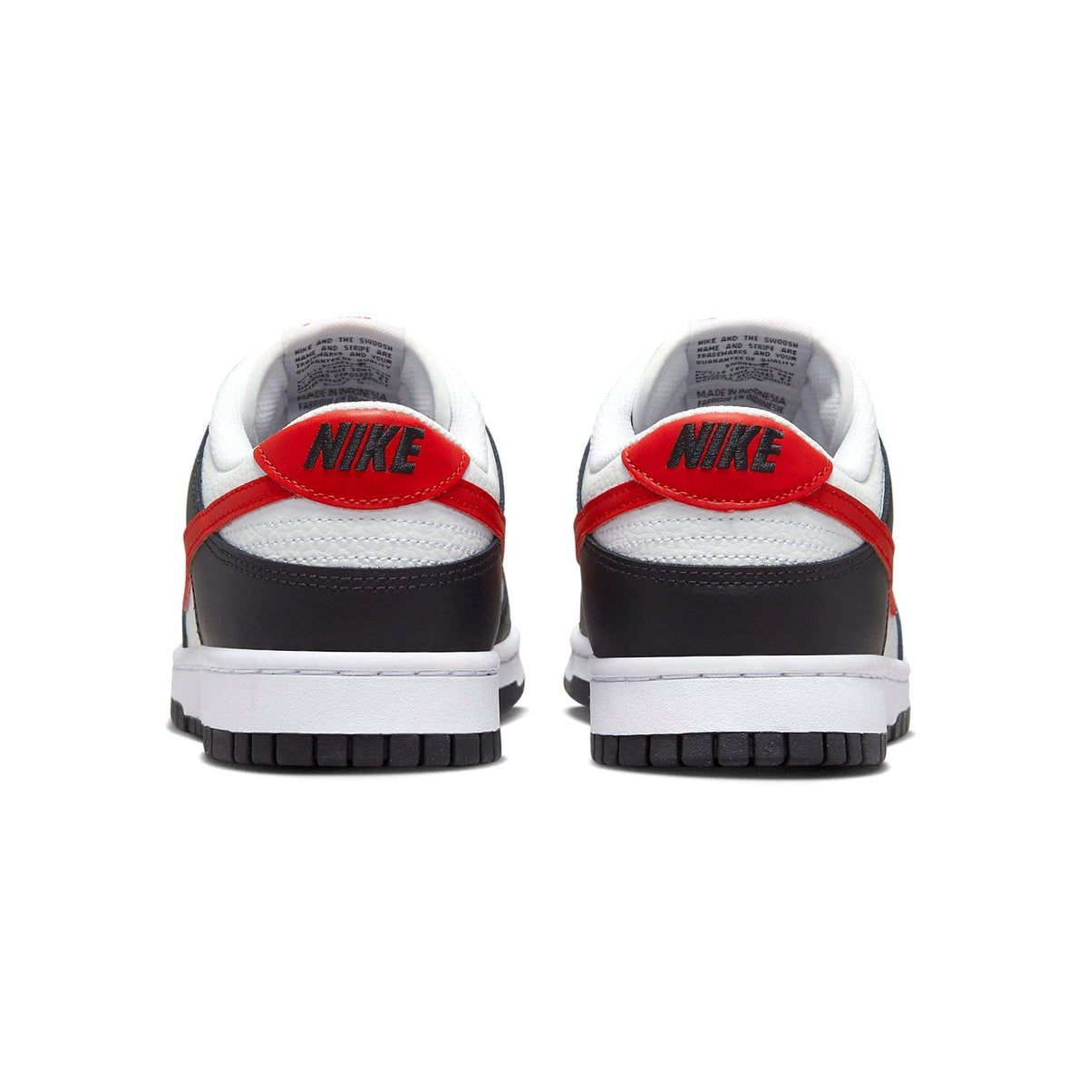 Nike Dunk Low 'Black White Red' — UK 3 | EU 35.5 | US 3.5 — Top View