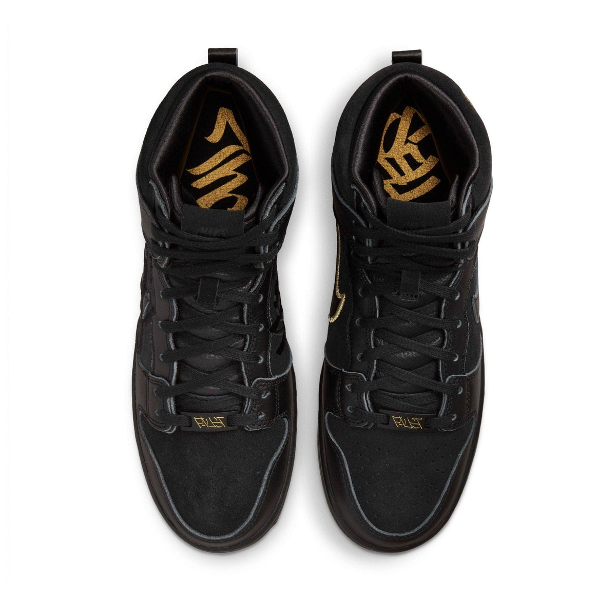 FAUST x Nike Dunk High SB 'The Devil is in The Details' — UK 3 | EU 35.5 | US 3.5 — Top View