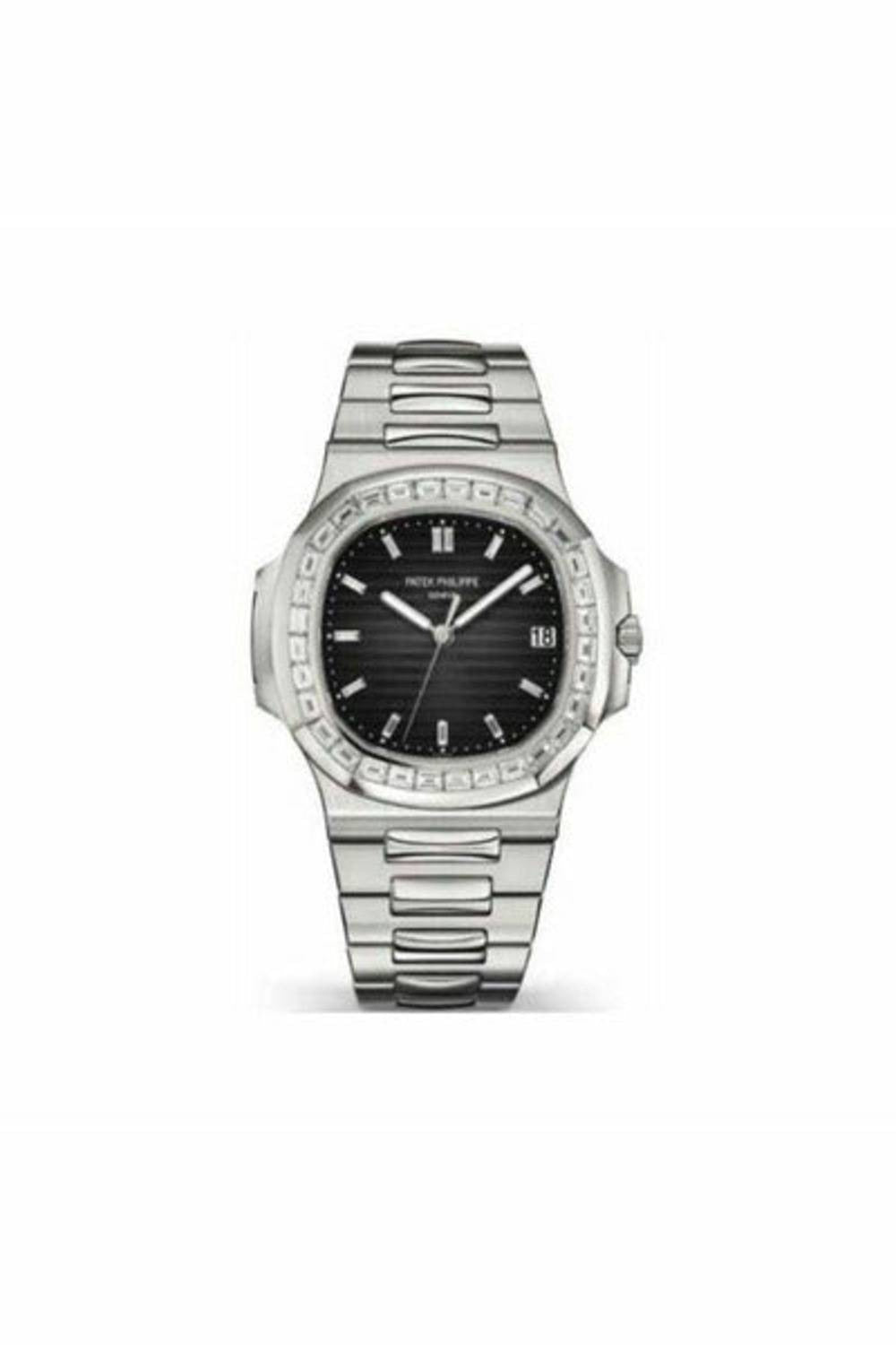 patek philippe nautilus diamond bezel platinum limited edition men's watch ref. 5711/110p-001